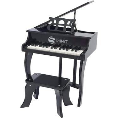 Imagem de Piano Infantil com 30 Teclas FW30 Shiny Toys, Preto