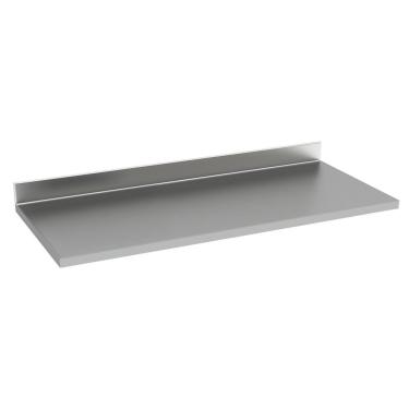 Imagem de Tampo de Encosto 400x700mm em Aco Inox com MDF Ultra Reforcado Acabamento Escovado para Cozinha Profissional Tramontina