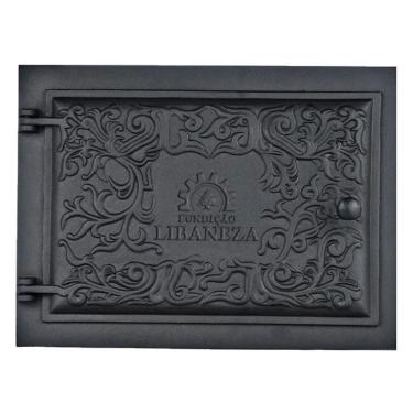 Imagem de Porta Forno Ferro Fundido Libaneza g para Forno Residencial com 4 Dentes para Chumbar 31,5x46cm
