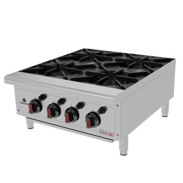 Imagem de Fogão de Mesa Profissional PRO-2000 4 Bocas Queimadores Tubulares Aço Inox Escovado Progás