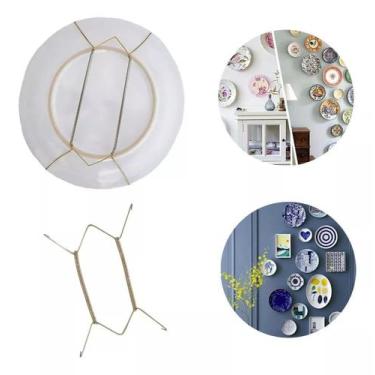 Imagem de 10 SUPORTE com mola para parede DE PRATO DECORATIVO - LEPP MOLAS