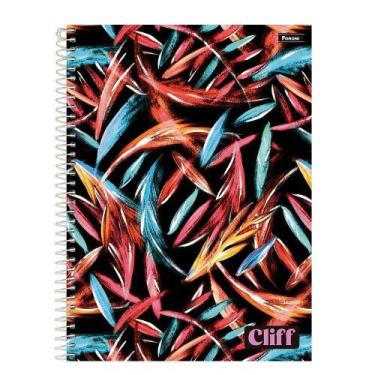 Imagem de Caderno Espiral Foroni Universitário Capa Dura 15 Matérias Cliff Femin