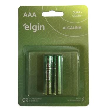 Imagem de Pilha Alcalina AAA Palito LR032 Elgin 2 unidades Original