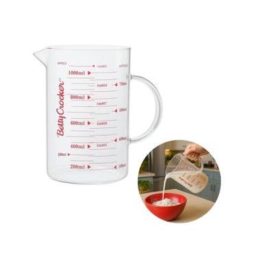 Imagem de Jarra Medidora Graduada Vidro até 1L Cozinha Betty Crocker