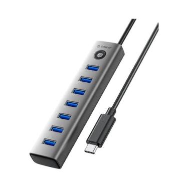 Imagem de Hub USB 3.0 Tipo-C 7 Em 1, Estação De Docking 5Gbps Para Laptops Surfa