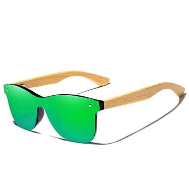 Imagem de Óculos de Sol Masculino Hastes de Madeira GXP Estilo Esportivo Óculos Polarizados Proteção Uv400 (C1)