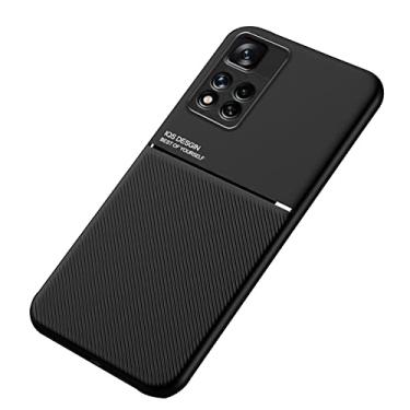 Imagem de Kepuch Mowen Capa para Xiaomi Redmi Note 11 Pro 5G(China)/Note 11 Pro+ - Case Placa de Metal Embutida para Xiaomi Redmi Note 11 Pro 5G(China)/Note 11 Pro+ - Preto