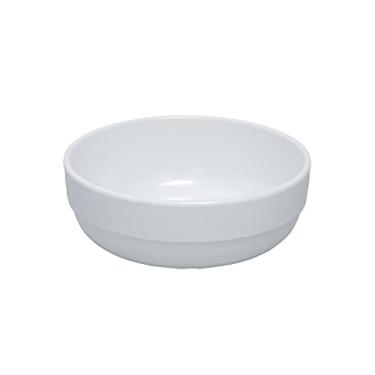 Imagem de Tigela Bowl Cumbuca Redonda Melamina Premium 14 x 5cm Branca Servir Mesa Resistente