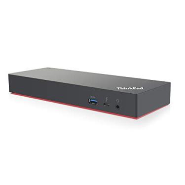 Imagem de Lenovo ThinkPad Thunderbolt 3 Dock Gen 2 135W (40AN0135) Dupla capacidade de exibição UHD 4K, 2 HDMI, 2 DP, USB-C, USB 3.1 com cartão de garantia de 3 anos