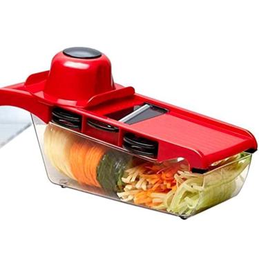 Imagem de Mandoline Slicer Cortador Fatiador Frutas E Legumes 6 Em 1