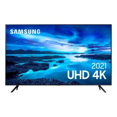 Imagem de Smart TV Samsung  43&quot; UHD 4K 43AU7700, Processador Crystal 4K, Tela sem limites, Alexa built in, Controle Único