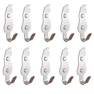 Imagem de Kit 10 Ganchos De Parede Decorativo Pendurador De Bolsa G.C