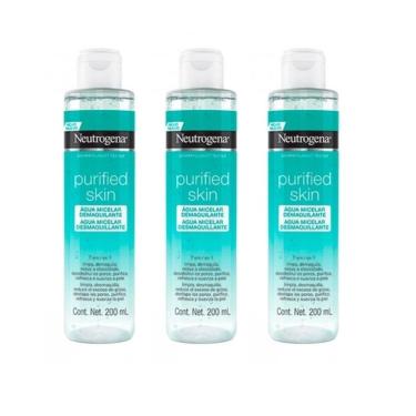 Imagem de Kit com 3 Águas Micelar 7 em 1 Neutrogena Purified Skin 