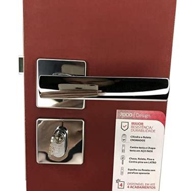 Imagem de 3F - Fechadura Cilindro 740E 117 55CR Roseta Quadrada Cromada