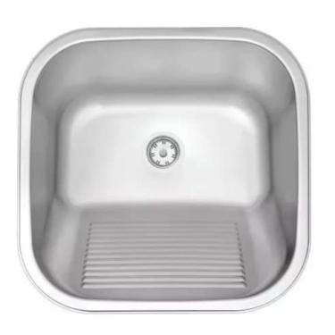 Imagem de Tanque 40x40x22cm Inox Escovado 304 Capacidade 22 Litros