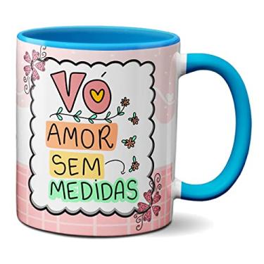 Imagem de Caneca Dia Dos Avós Presente Vó Amor Sem Medida (Azul)