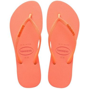 Imagem de Chinelo Havaianas Slim Glitter Neon Coral Spark