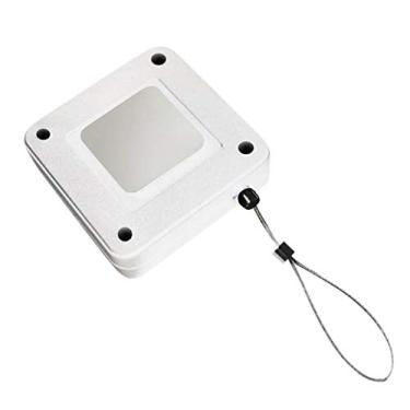 Imagem de Wemay Fecho de porta automático com tensão 800G Todos os fechos de porta com caixa de cabo anti-roubo de fio de aço de 1,2M (branco)