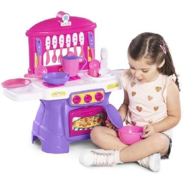 Imagem de Cozinha De Brinquedo Calesita Mini Chef Rosa Com Água