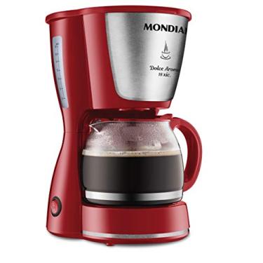 Imagem de Cafeteira Elétrica Dolce Arome, Mondial, Vermelho/Inox, 550W, 110V - C-35 18X