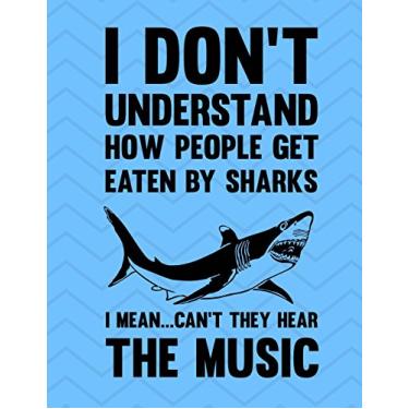 Imagem de Shark Notebook - 5x5 Quad Ruled: 8.5 x 11 - 200 Pages - Graph Paper - School Student Teacher Office