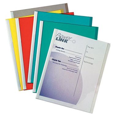 Imagem de Linha C; reg; – Coberturas de relatório de vinil com barras de encadernação, barras de encadernação brancas, 11 x 8 1/2, 50/BX – Vendidas como 1 caixa – Capas de relatório sem complicações permitem que você adicione ou exclua páginas rapidamente para