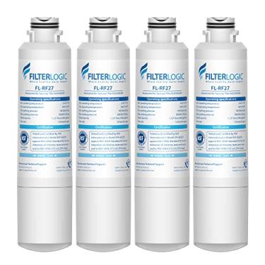 Imagem de FilterLogic DA29-00020B Filtro de água para geladeira, substituição para Samsung HAF-CIN, HAF-CIN/EXP, DA29-00020A/B, DA97-08006A, RF28HMEDBSR, RF4287HARS, RF263TEAESG, RH22H9010SR, pacote com 4