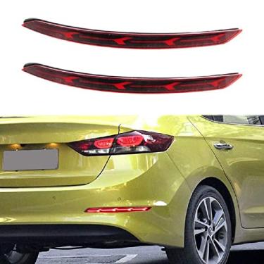 Imagem de 2 Peças Led Traseiro Bumper Luz Cauda Lâmpada De Nevoeiro Traseiro Lâmpada De Freio Stop Light Para Hyundai Elantra 2016-2019