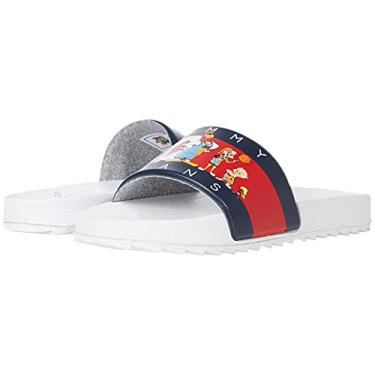 Imagem de Tommy Hilfiger Sandália infantil unissex, Branco, 6 Big Kid