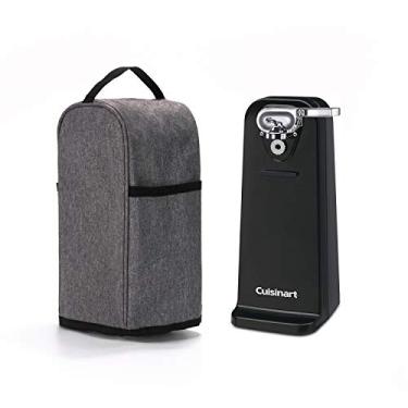 Imagem de VOSDANS Abridor de lata, capa contra poeira para abridor de latas elétrico Cuisinart e Hamilton Beach, proteção contra poeira e impressões digitais, lavável na máquina, cinza (somente capa) (design patenteado)