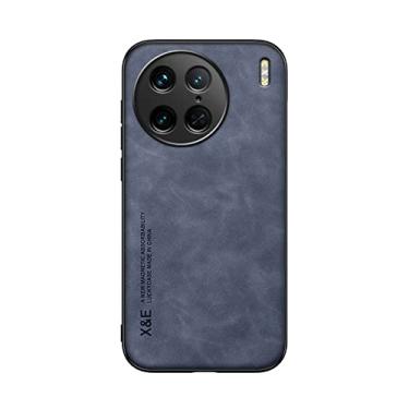 Imagem de Kepuch Silklike Capa para Vivo X90 Pro - Case Placa de Metal Embutida para Vivo X90 Pro - Azul