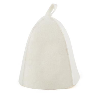 Imagem de Chapéu de sauna Eva Felt branco liso sem bordado