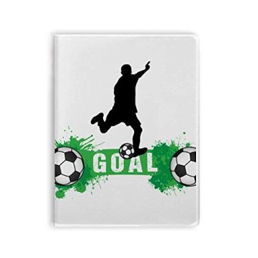 Imagem de Caderno de texto esportivo de futebol americano, capa de chiclete, diário de capa macia