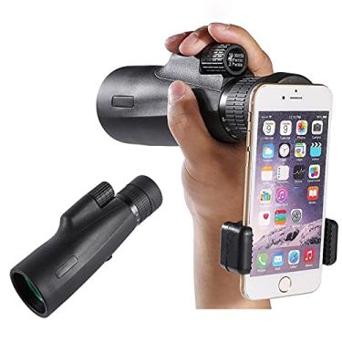 Imagem de Telescópio monocular com zoom de 10-30x50 para observação de pássaros, poderoso telescópio monocular à prova d'água com lente Bak4 Prism Fmc suporte para smartphone tripé para concerto turístico em acampamento