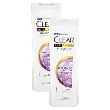 Imagem de Kit 2 Shampoos Anticaspa Clear Women Hidratação Intensa 200ml