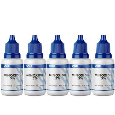 Imagem de Kit 5 frascos de Minoxidil 60ml