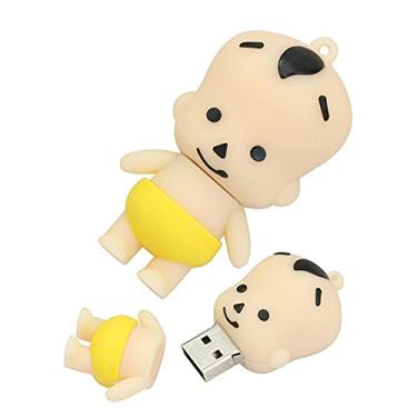 Imagem de Pen Drive em forma de bebê de 32 GB USB Flash Drive Memory Stick Thum Drive USB Flash Disk U Pen Drive USB Disk Pen Drive USB Flash Memory Storage USB Stick PenDrive (amarelo)