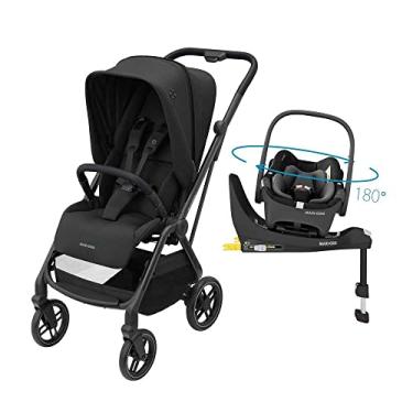 Imagem de Maxi-Cosi, Travel System Leona² Trio, com Giro 360° e Isofix, Essential Black