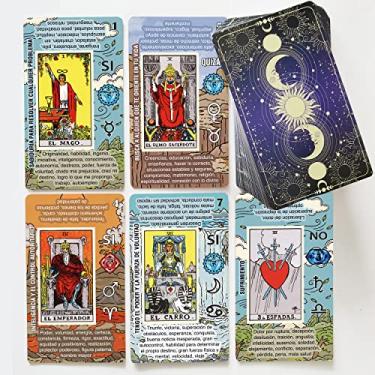 Imagem de TAROTIKA Tarot - Cartas de tarô de aprendizagem, sem necessidade de guia de livro, baralho tarot de leitura fácil e rápida com significados em espanhol