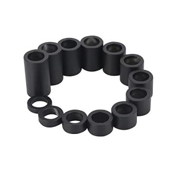 Imagem de Espaçador de roda O.D. 3,8 cm para eixo de 1" compatível com a bobber e picador de motocicleta Harley personalizada preta