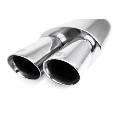 Imagem de BARENWALD, Abafador Esportivo Inox Barenwald Wolfsburg Ponteira Dupla