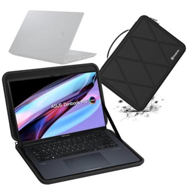 Imagem de Capa protetora rígida de EVA Smatree compatível com ASUS Zenbook Pro 14 Duo OLED de 14,5 polegadas, para ASUS Zenbook Pro 14 OLED, para ASUS Vivobook S 14 OLED K5404 e bolsa anti-impactos (X8252)