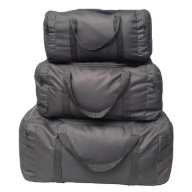 Imagem de Kit Bolsas Malas de Viagem Grande Média Pequena Reforçadas (Kit 3 Bolsas)