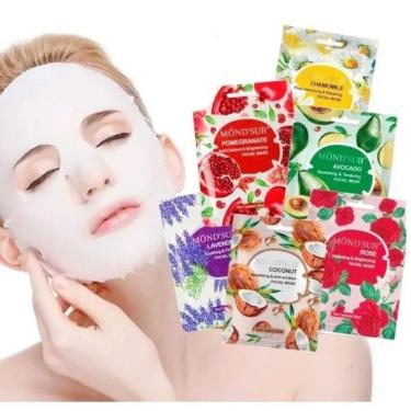 Imagem de Máscara facial hidratante 24 unidades Palta/Coco/Rosa 20 mL