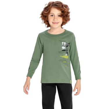 Imagem de Infantil - Camiseta Menino Estampada Skate Elian Verde  menino