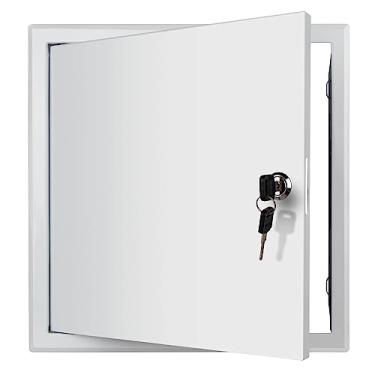 Imagem de Donext Painel de acesso para drywall/teto, tampa de furo de parede, porta de acesso de metal de 30,48 cm x 30,48 cm, porta de serviço oculta para eletricidade e encanamento