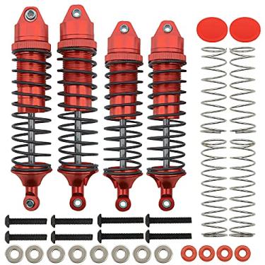 Imagem de Rcawd 4 peças de amortecedor dianteiro traseiro completo de liga compatível com Arrma 3s Blx peças de atualização Amortecedor Arrma New Old Big Rock Arrma Typhon Arrma Vorteks Arrma Senton Arrma Granito Vermelho Peças