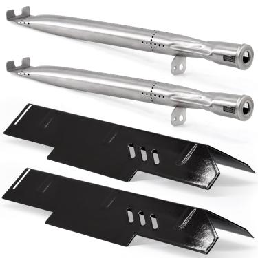 Imagem de Hiorucet Peças de reposição de churrasqueira para Dyna Glo DGF350CSP, DGF350CSP-D 2 queimadores, DGH353CRP, DGH373CRP-D, DGC350CNP-D. Capas de queimador de barraca e tubos de queimador para peças de