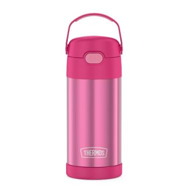 Imagem de Thermos Garrafa infantil Carros Funtainer, aço inoxidável, 354 ml, rosa