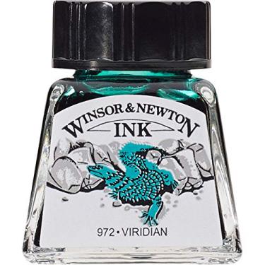 Imagem de Winsor & Newton Drawing Inks Tinta para Desenho, Verde (Viridian), 14 ml